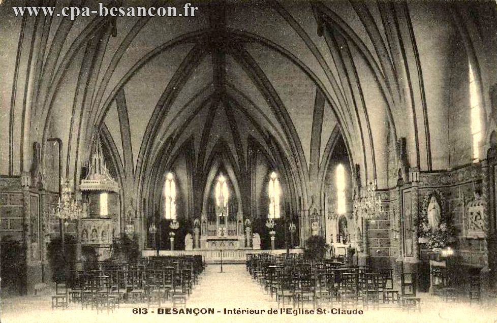 613 - BESANÇON - Intérieur de l Eglise St-Claude